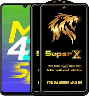 PFOAM Edge To Edge Tempered Glass for SAMSUNG GALAXY M42 5G(Pack of 2)