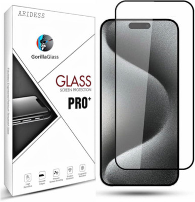 Aeidess Edge To Edge Tempered Glass for iphone 15(Pack of 1)