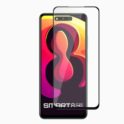 Ten To 11 Edge To Edge Tempered Glass for Infinix Smart 8(Pack of 1)