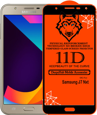 DeepzHub Edge To Edge Tempered Glass for Samsung Galaxy J7 Nxt(Pack of 1)