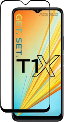 AKSHUD Edge To Edge Tempered Glass for vivo T1X(Pack of 1)