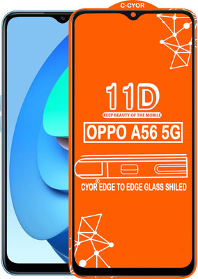 CYOR Edge To Edge Tempered Glass for OPPO A56 5G(Pack of 1)