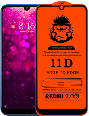 HIE POWER Edge To Edge Tempered Glass for Xiaomi Redmi Y3 (11_D)(Pack of 1)