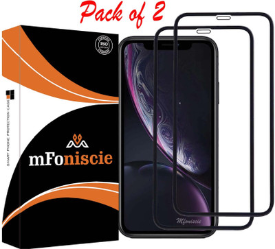 mFoniscie Edge To Edge Tempered Glass for Apple iPhone 11(Pack of 2)