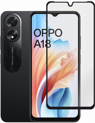 DMJHP Edge To Edge Tempered Glass for Oppo A18(Pack of 1)