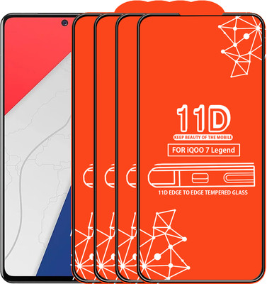 Roxel Edge To Edge Tempered Glass for Iqoo 7 Legend(Pack of 4)