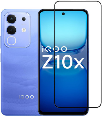 DSCASE Edge To Edge Tempered Glass for IQOO Z10X 5G, iqoo z10x 5G(Pack of 1)