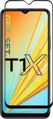 ASVALBUY Edge To Edge Tempered Glass for Vivo T1x, Vivo T1x 4G(Pack of 1)