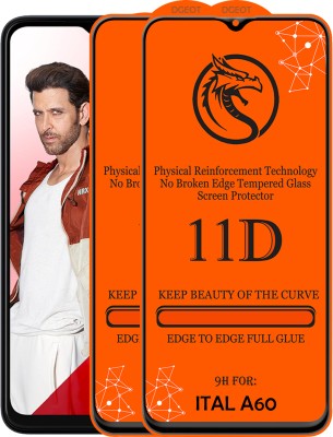 Pidgeot Edge To Edge Tempered Glass for Itel A60 4G(Pack of 2)