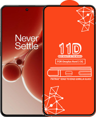 PikTrue Edge To Edge Tempered Glass for Oneplus Nord 3 5G(Pack of 1)