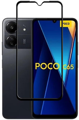 EITANSHA CREATION Edge To Edge Tempered Glass for POCO C65, Redmi 13C 5G, Redmi 13C(Pack of 1)