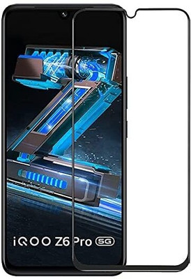 EITANSHA CREATION Edge To Edge Tempered Glass for iQOO Z6 Pro 5G, Vivo iQOO Z6 Pro 5G(Pack of 1)