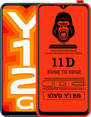 Laxdom Edge To Edge Tempered Glass for VIVO Y12G(Pack of 1)