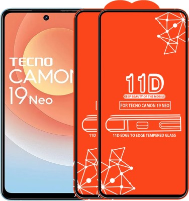 Qyist Edge To Edge Tempered Glass for Tecno Camon 19 Neo(Pack of 2)