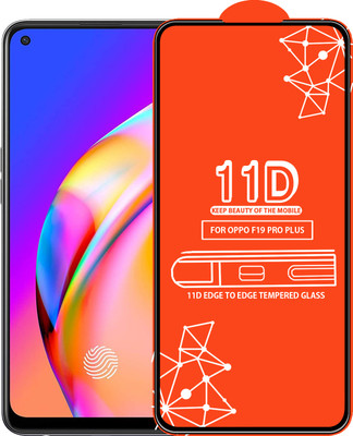 Qyist Edge To Edge Tempered Glass for Oppo F19 Pro Plus(Pack of 1)