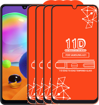 Roxel Edge To Edge Tempered Glass for Samsung Galaxy A31(Pack of 4)