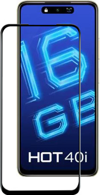 VAlight Edge To Edge Tempered Glass for Infinix HOT 40i(Pack of 1)