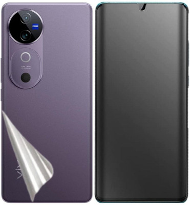 GET PAY Edge To Edge Screen Guard for PROTEC Protective Unbreakable Hydrogel Membrane TPU Matte Front & Back Screen Guard Compatible with Vivo V40 5G(Pack of 1)