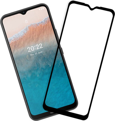 HUPSHY Edge To Edge Tempered Glass for Nokia C21 Plus(Pack of 1)