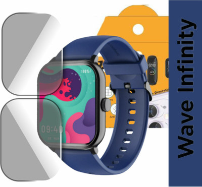 Olonga Edge To Edge Tempered Glass for BOAT WAVE INFINITY BLUETOOTH SMARTWATCH(Pack of 2)