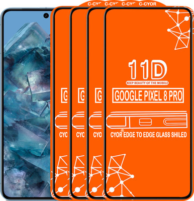 CYOR Edge To Edge Tempered Glass for GOOGLE PIXEL 8 PRO(Pack of 4)