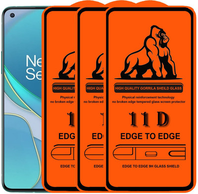 1DOLLAR Edge To Edge Tempered Glass for OnePlus 8T (11D+)(Pack of 3)