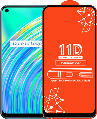 Qyist Edge To Edge Tempered Glass for Realme C17(Pack of 1)