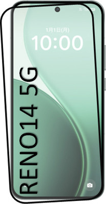 NEXZONE Edge To Edge Tempered Glass for OPPO Reno14 5G, OPPO Reno 14 5G(Pack of 1)
