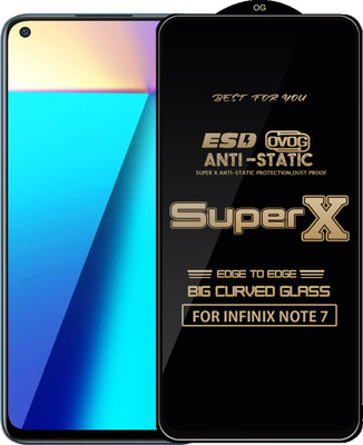 Qyist Edge To Edge Tempered Glass for INFINIX NOTE 7(Pack of 1)
