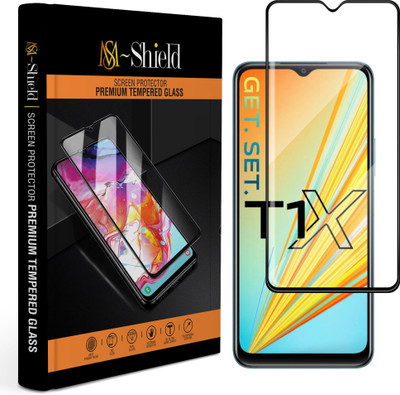 MS-Shield Edge To Edge Tempered Glass for Vivo T1x(Pack of 1)