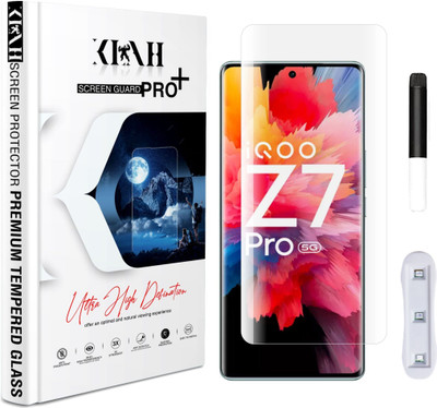 KLAH Edge To Edge Tempered Glass for iQOO Z7 Pro 5G, Borderless UV Glass Protection(Pack of 1)