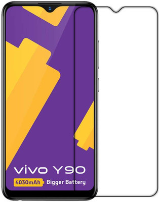 EITANSHA CREATION Edge To Edge Tempered Glass for Vivo Y90(Pack of 1)