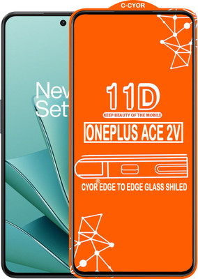 CYOR Edge To Edge Tempered Glass for ONEPLUS ACE 2V(Pack of 1)