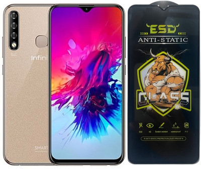 Resolute Edge To Edge Tempered Glass for Infinix Smart 3 Plus, ESD Tempered Glass, ESD Screen Protector, Anti Static, Screen Protector(Pack of 1)