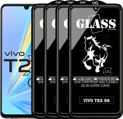 PFOAM Edge To Edge Tempered Glass for VIVO T2X 5G(Pack of 4)