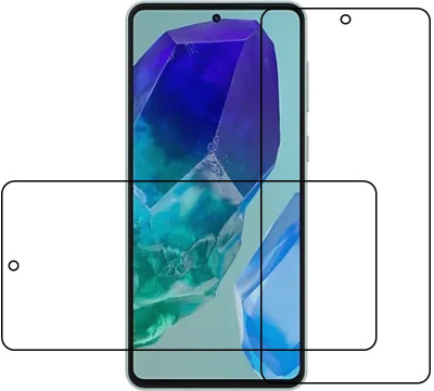 ARMORX Edge To Edge Tempered Glass for Samsung Galaxy M55 smart mobile Plastic And Fiber Impossible tempered glass Samsung Galaxy M55(Pack of 1)