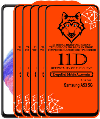 CRodible Edge To Edge Tempered Glass for Samsung Galaxy A53 5G(Pack of 5)
