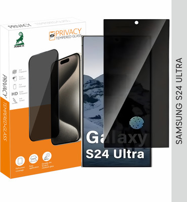 AIBEX Edge To Edge Tempered Glass for Samsung Galaxy S24 Ultra 5G|Privacy Anti Spy Glass with Matte Finish | 9H Hardness | Anti-Glare & Anti-Fingerprint | Water Resistant | Bubble-Free Installation(Pack of 1)
