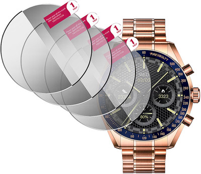 HIDEOUS Edge To Edge Tempered Glass for fire boltt moonwatch(Pack of 4)