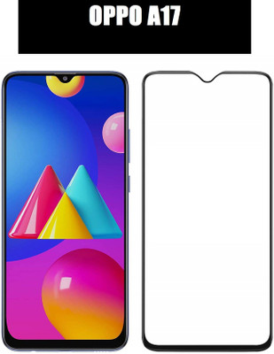 O2MG Edge To Edge Tempered Glass for OPPO A17(Pack of 1)