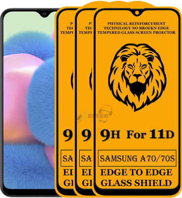 Xester Edge To Edge Tempered Glass for Samsung Galaxy A70s(Pack of 3)