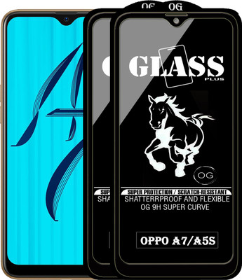 Rofix star Edge To Edge Tempered Glass for OPPO A7(Pack of 2)