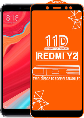 TWIGLO Edge To Edge Tempered Glass for Mi Redmi Y2(Pack of 1)