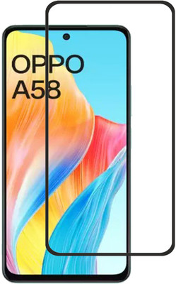 INFINITYWORLD Edge To Edge Tempered Glass for OPPO A58 4G(Pack of 2)