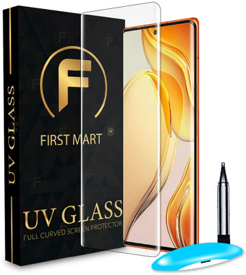 FIRST MART Edge To Edge Tempered Glass for Tecno Phantom X2 Pro 5G, Phantom X2 Pro 5G, Tecno Phantom X2 5G, Phantom X2, UV Glue Curved Screen Protector(Pack of 1)