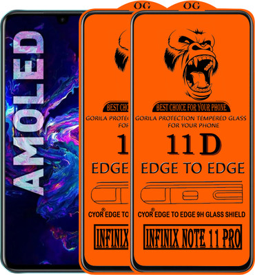 CYOR Edge To Edge Tempered Glass for INFINIX NOTE 11 PRO(Pack of 2)