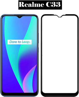 O2MG Edge To Edge Tempered Glass for Realme C33(Pack of 1)