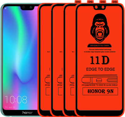 Laxdom Edge To Edge Tempered Glass for Honor 9N(Pack of 4)