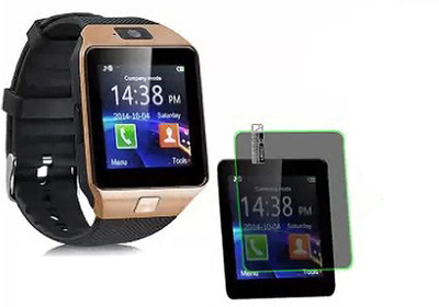 zxb Edge To Edge Tempered Glass for DZ09 Bluetooth Smartwatch(Pack of 1)