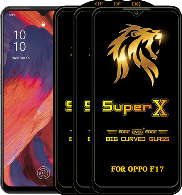PFOAM Edge To Edge Tempered Glass for OPPO F17(Pack of 3)
